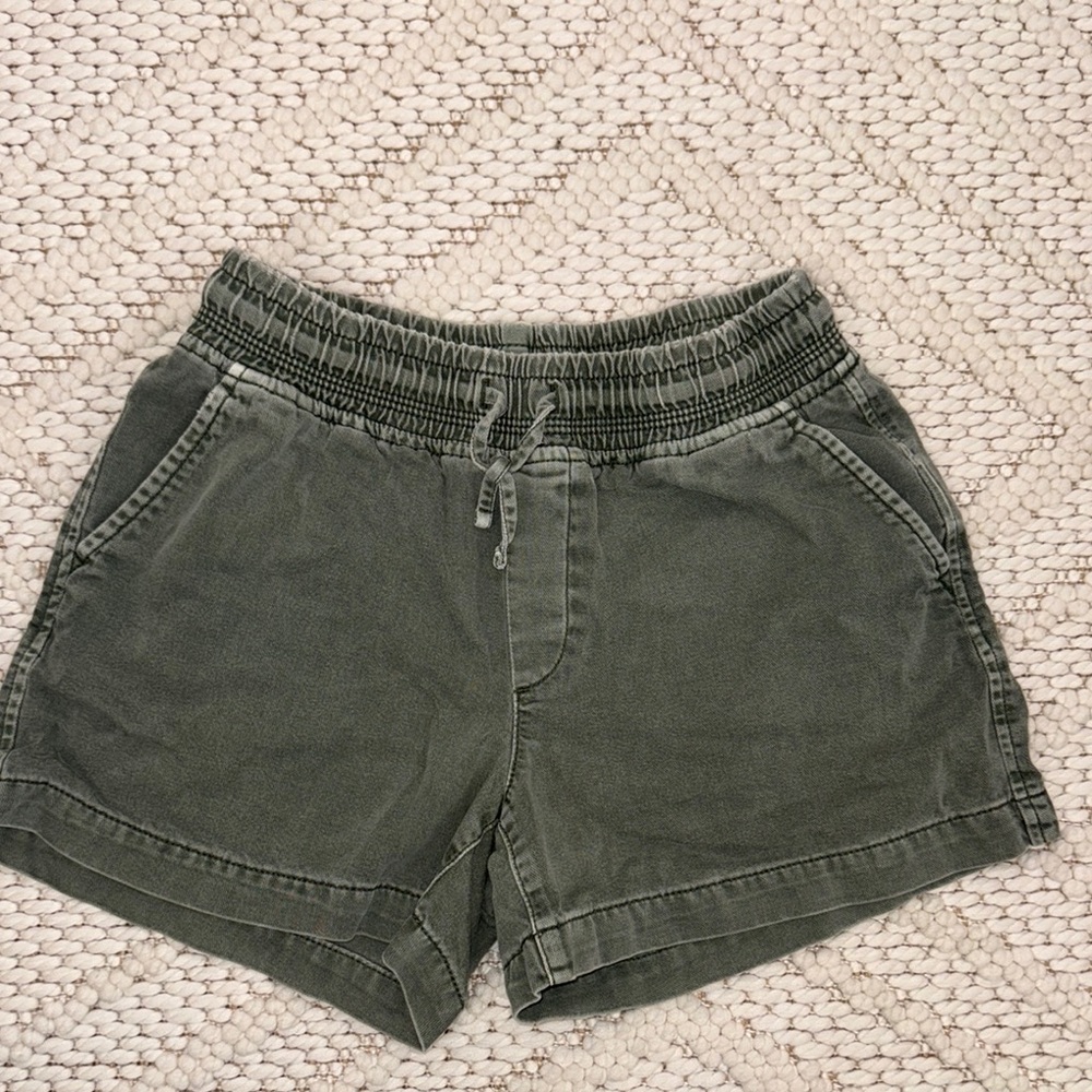 GAP GIRLS Green Jean Shorts Relaxed Fit
